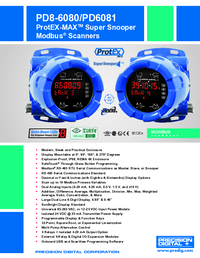 Thumbnail of document Data Sheet - PD8-6080 ProtEX-MAX Explosion-Proof Modbus Scanner